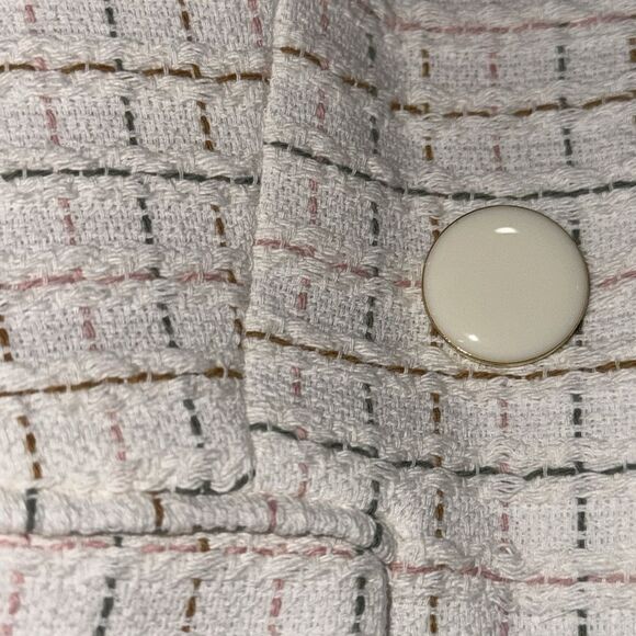 NWT Veronica Beard DIEGO DICKEY JACKET
COLOR IVORY MULTI Tweed Dickey Size 14 - Picture 15 of 16